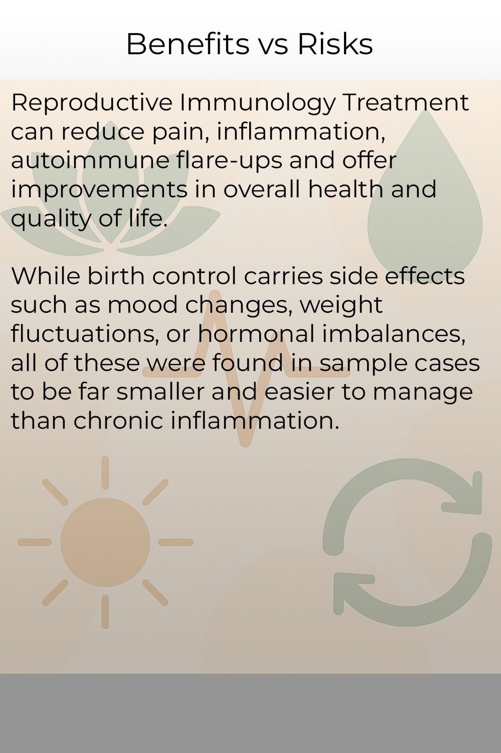 Benefits and Risks summary